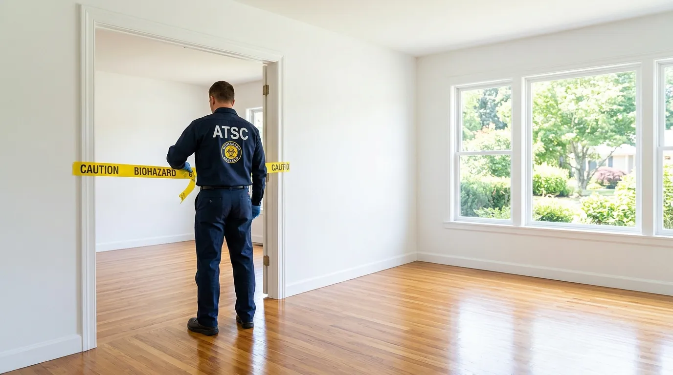 Certified biohazard cleanup crew performing Crime Scene Cleanup in Mountain House