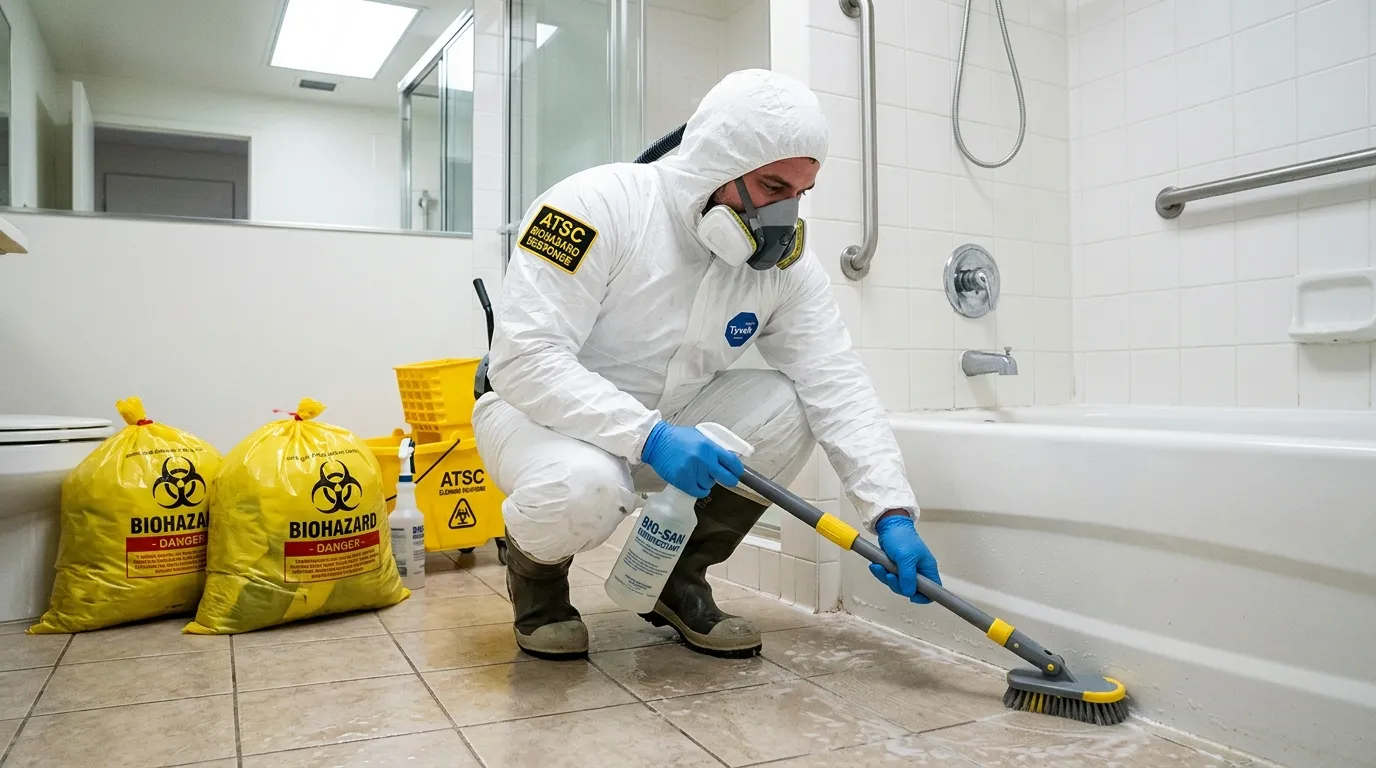 Decontamination equipment deployed for Blood Cleanup in Mountain House